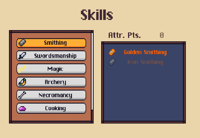 Skill Tree 🪄🌳❕ - Unity addon for Mythril2D