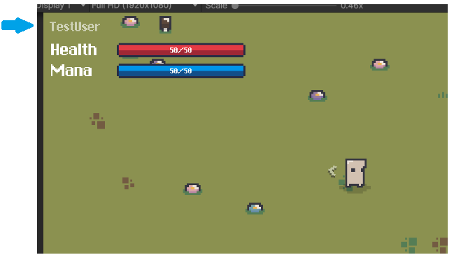 Ingame Show Username - Unity addon for Mythril2D