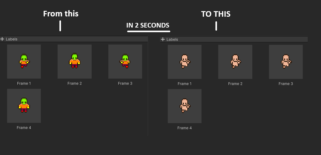 Sprite Library Generator (3 second per library) ⏱️😮 - Unity addon for Mythril2D