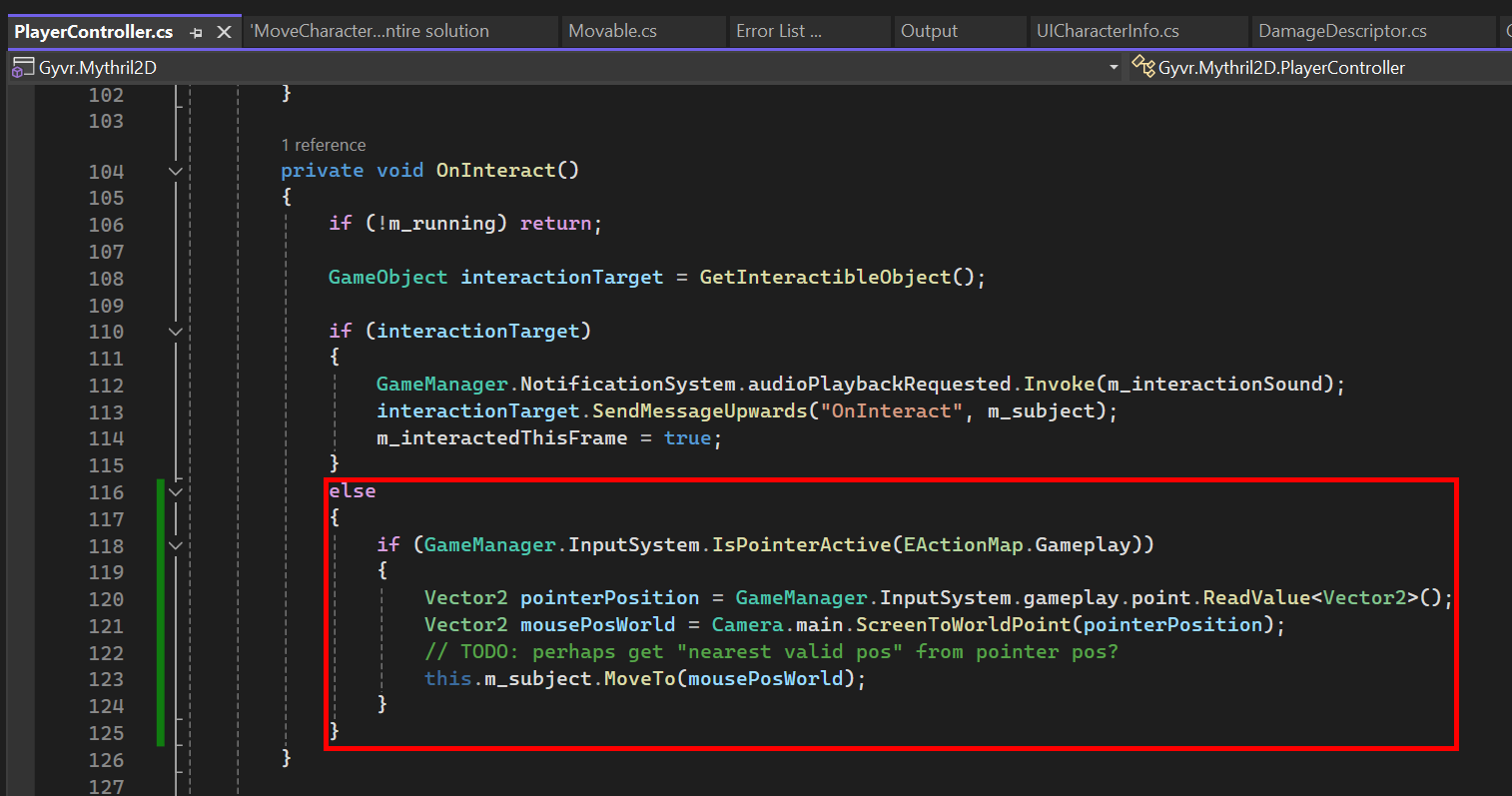 Left-click to move - Unity addon for Mythril2D